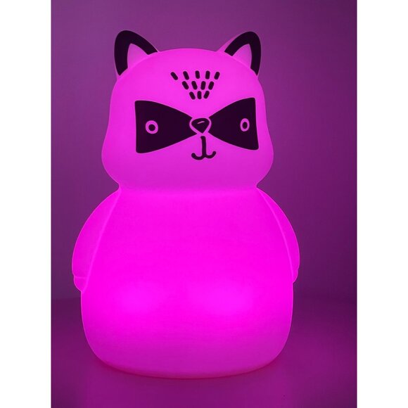 Raccoon LED Soft-Touch Color-Changing Nightlight 6.75" - Pillowfort - Picture 4 of 10